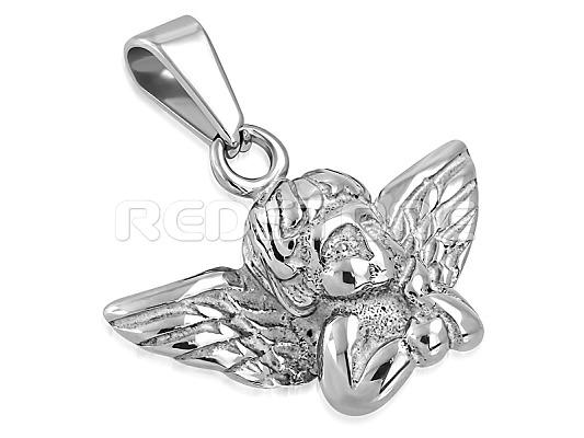 Oceľový prívesok anjel